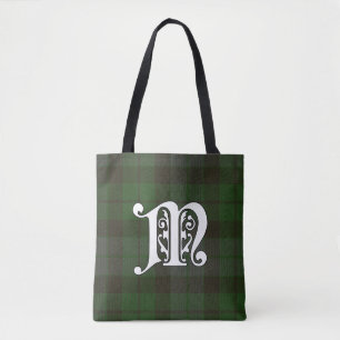Tote Bag Monogramme de tartan de clan de MacKay