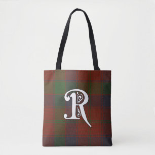 Tote Bag Monogramme de tartan de clan de Robertson
