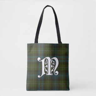 Tote Bag Monogramme de tartan de clan du Mackenzie