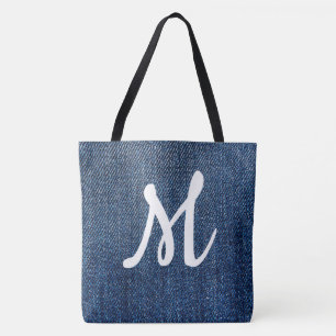 Tote Bag Monogramme Denim
