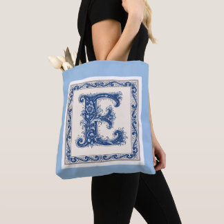 Tote Bag Monogramme du patrimoine norvégien - Bleu
