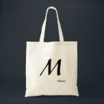 Tote Bag Monogramme et nom<br><div class="desc">Obtenez ce monogramme et votre sac fourre-tout de nom.</div>