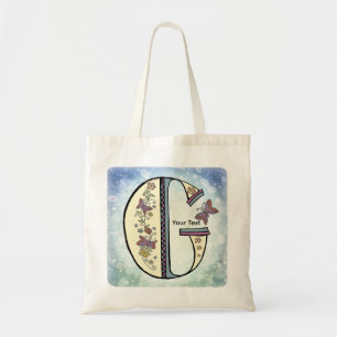 Tote Bag Monogramme floral G