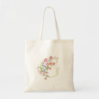 monogramme floral G mariage printemps Shower de ma