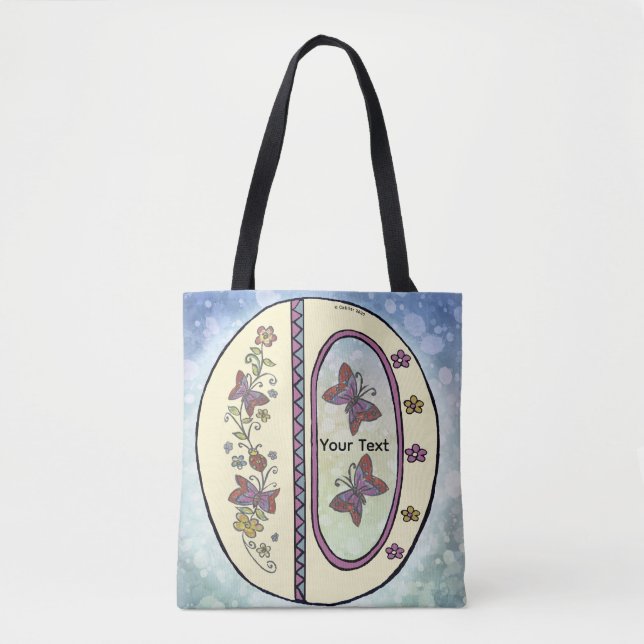 Tote Bag Monogramme floral O (Devant)