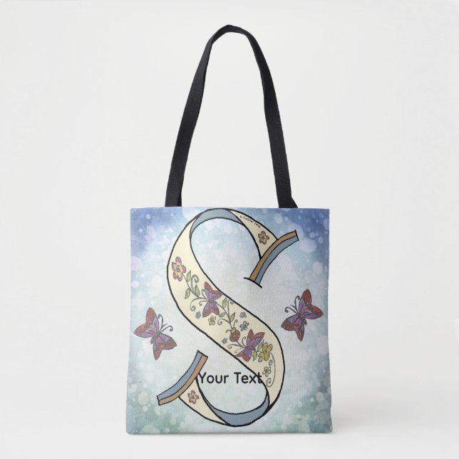 Tote Bag Monogramme floral S (Devant)
