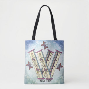 Tote Bag Monogramme floral W