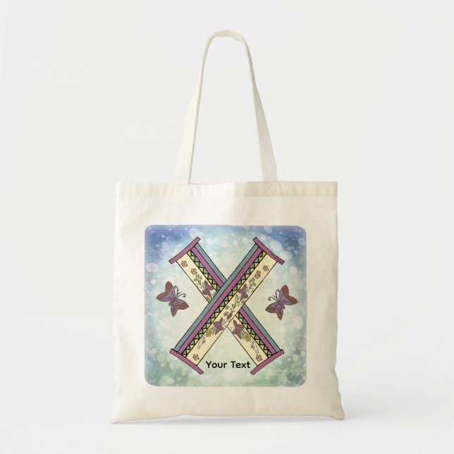 Tote Bag Monogramme floral X (Devant)