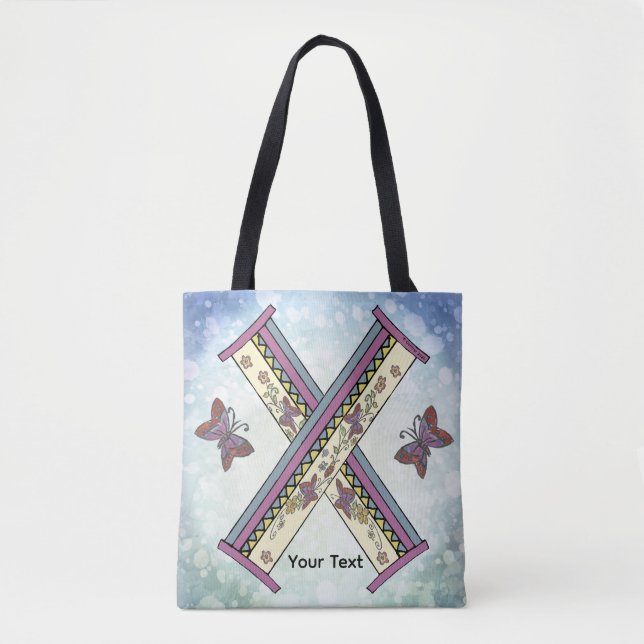 Tote Bag Monogramme floral X (Devant)