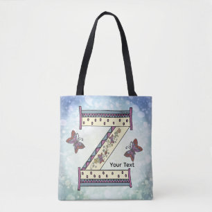 Tote Bag Monogramme floral Z