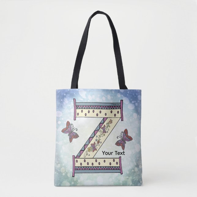 Tote Bag Monogramme floral Z (Devant)