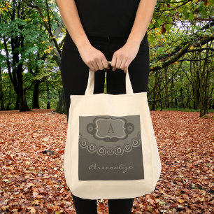 Tote Bag Monogramme Fourre-tout des ringlettes de profondeu