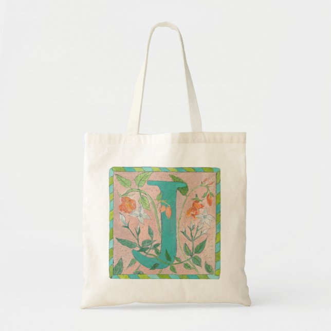 Tote Bag Monogramme illuminé J (Devant)