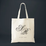 Tote Bag Monogramme initiale personnalisé de bienvenue de m<br><div class="desc">Cliquez sur le bouton "Personnaliser" pour déplacer les initiales à votre goût ! N'oubliez pas de consulter les 100  sacs de mariage dans ma boutique !</div>