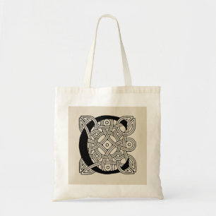 Tote Bag Monogramme Lettre C Impression de Nœud Celtique Vi