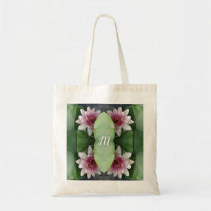 Tote Bag Monogramme Lotus Flowers Fourre-tout personnalisée