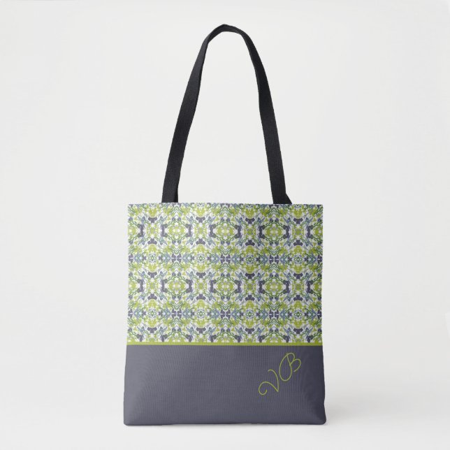 Tote Bag Monogramme Motif en gras (Devant)
