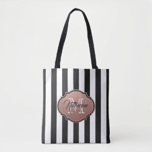 Tote Bag Monogramme noir et blanc