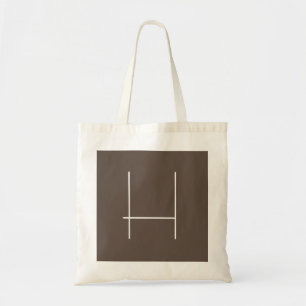 Tote Bag Monogramme Nom propre Initiale moderne minimaliste