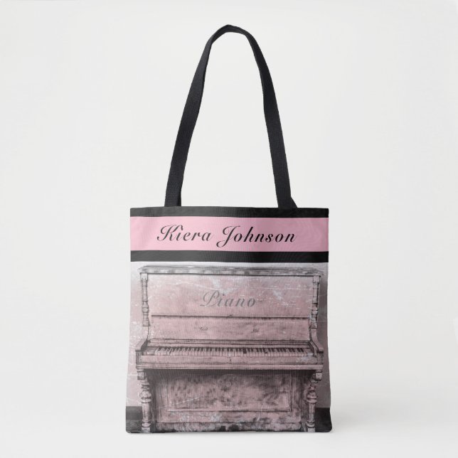 Tote Bag Monogramme nommé de Fourre-tout de musique antique (Devant)