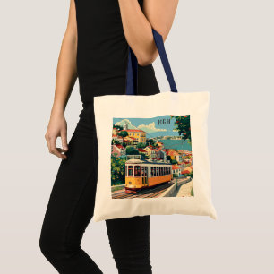 Tote Bag Monogramme personnalisé Lisbonne Portugal
