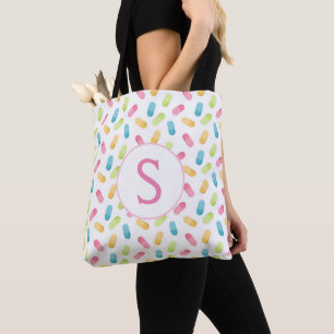 Tote Bag Monogramme - pilules d'ordonnance