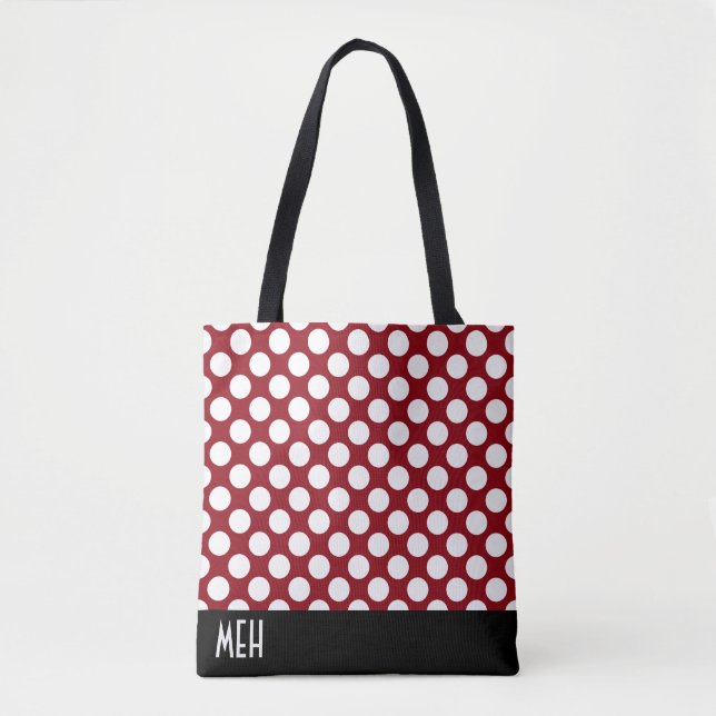 Tote Bag Monogramme Polka Dot RM (Devant)