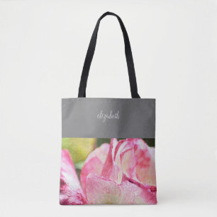 Tote Bag Monogramme Rose moderne