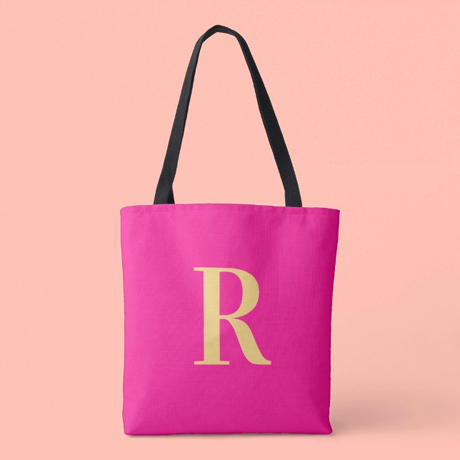 Tote Bag Monogramme Simple Moderne (Créateur téléchargé)