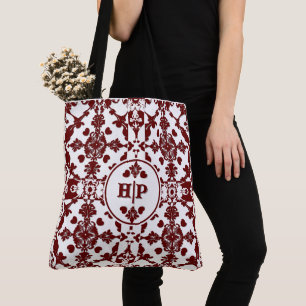 Tote Bag Monogramme vintage Damas