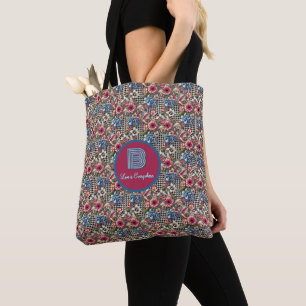 Tote Bag Monogramme Vintage en pied de cheminée plaqué