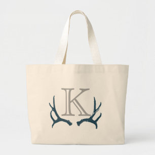Tote Bag Monogramme vintage grand Fourre-tout d'Antler