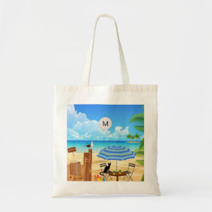 Tote Bag Monographie de la scène océanique tropicale ensole