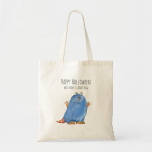 Tote Bag Monster Candy Moderne Monogramme Halloween