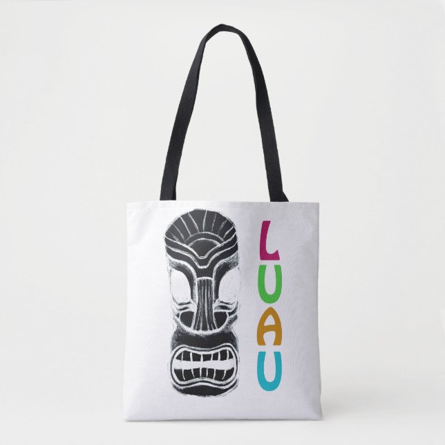 Tote Bag Monster Tiki Head Luau (Devant)