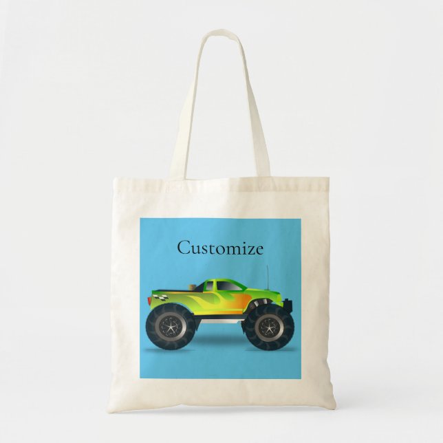 Tote Bag Monster Truck Thunder_Cove (Devant)