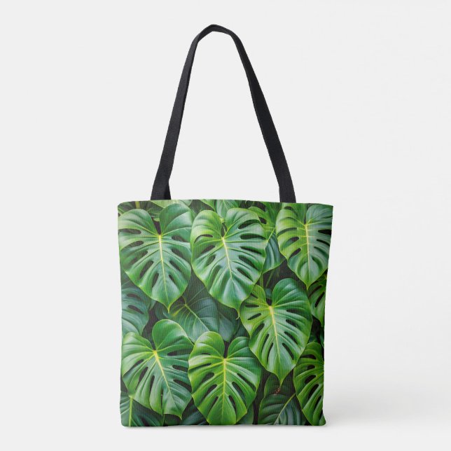 Tote Bag Monstera Green Fourre-tout (Dos)
