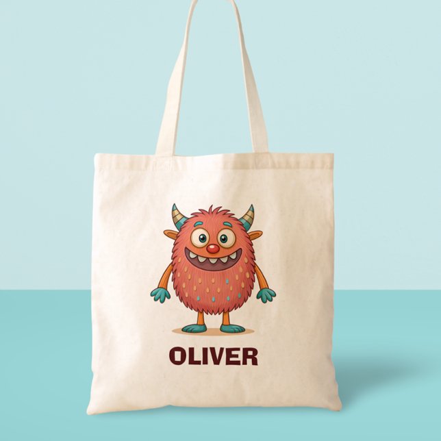 Tote Bag Monstre coloré mignon (Créateur téléchargé)