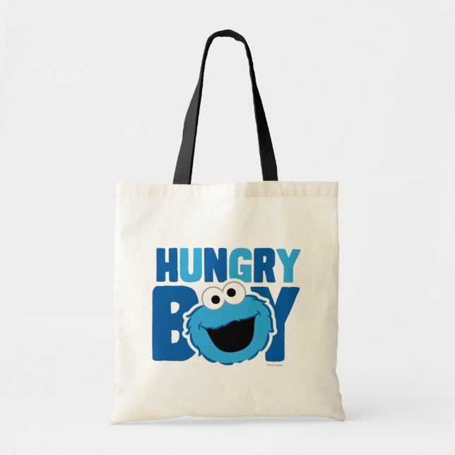 Tote Bag Monstre de biscuits affamé (Devant)