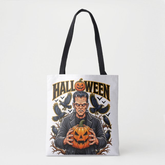 Tote Bag Monstre de Frankenstein d'Halloween (Devant)