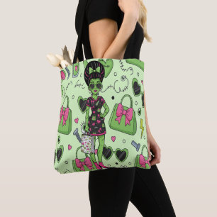 Tote Bag Monstre Déplaisant éffrayant Frankenstein Pour Hal