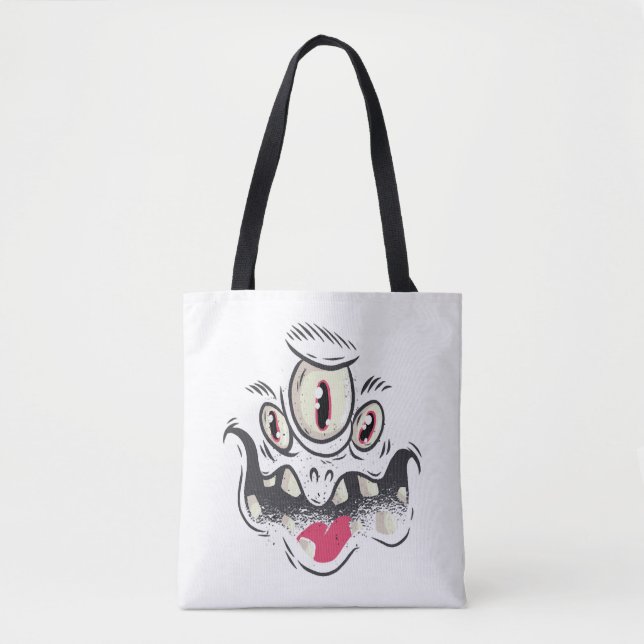 Tote Bag Monstre d'Halloween (Devant)
