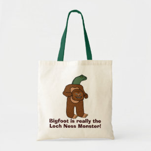 Tote Bag Monstre drôle de Bigfoot Loch Ness