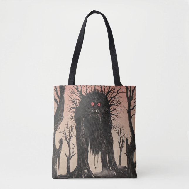 Tote Bag Monstre japonais Yokai Tree (Devant)