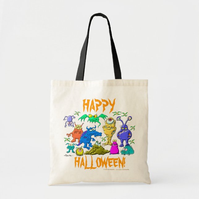 Tote Bag Monstres de Halloween (Devant)