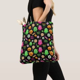 Tote Bag Monstres "Déplaisants mignons" et Halloween amusan