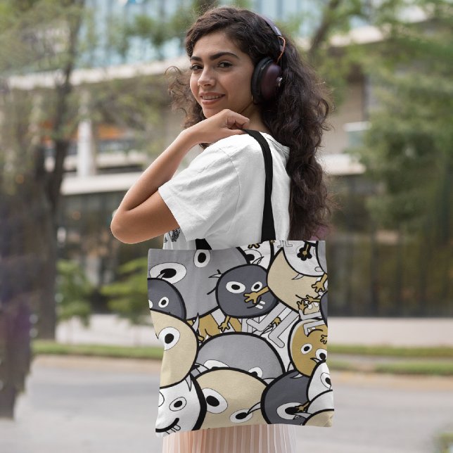 Tote Bag Monstres gribouillés (Créateur téléchargé)