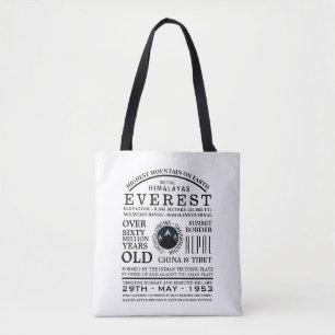 Tote Bag Mont Everest, Information sur l'expédition en mont
