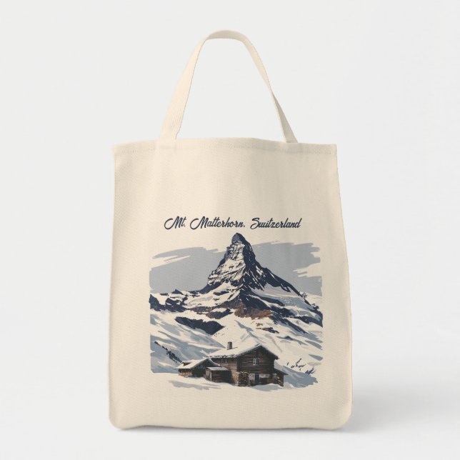 Tote Bag Mont Matterhorn, Suisse : Destinations Iconiques (Devant)