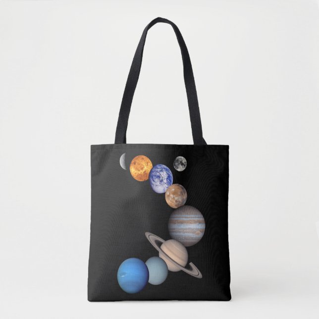 Tote Bag Montage du système solaire photos de planètes JPL (Devant)